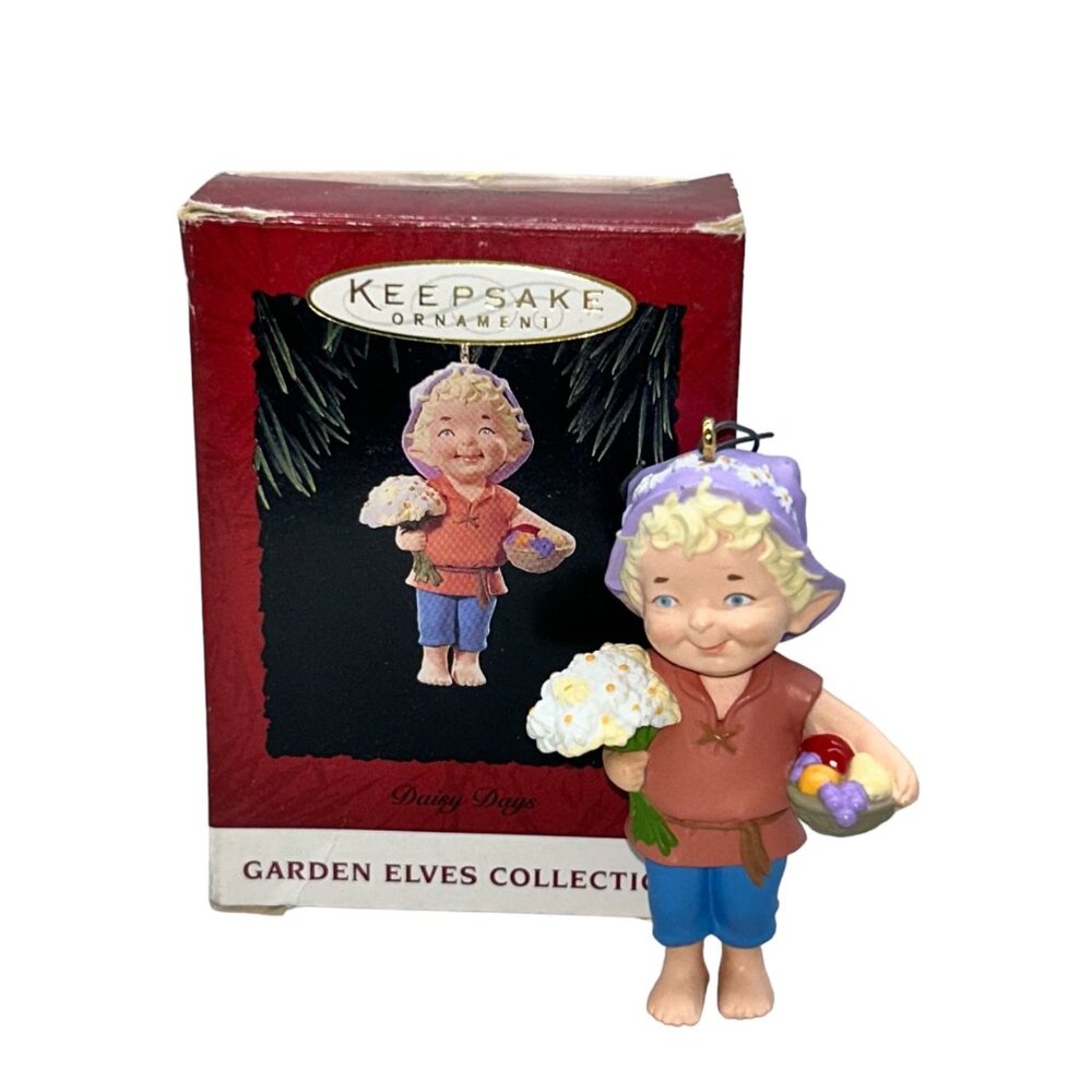 Hallmark Keepsake Ornament‎ Daisy Days Garden Elves Collection 1994 Christmas
